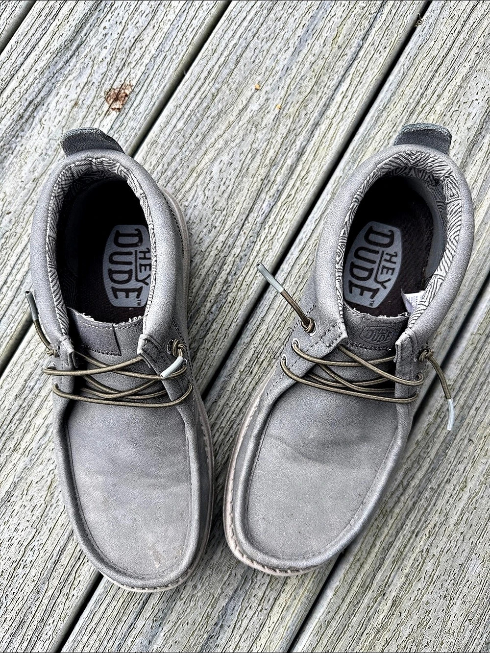 Hey Dude Wally Mid Workwear Gray Sneakers US 7